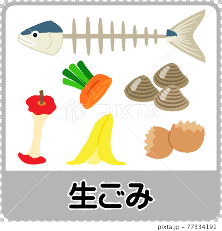 生ごみのイラスト 77334191