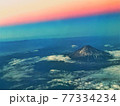 ANAフライト富士山上空 77334234