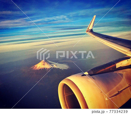富士山上空空撮 77334239