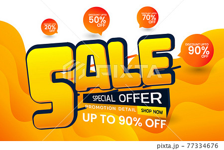 Sale special offer Vector illustration 77334676