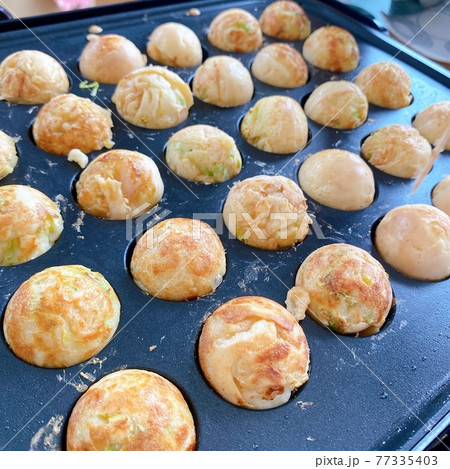 自宅でたこ焼きパーティー 自宅でたこ焼きパーティー 77335403