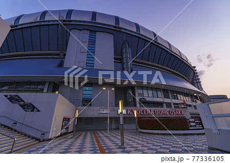 雨上がり　大阪ドーム周辺　夕景　初夏【2021年5月】 77336105