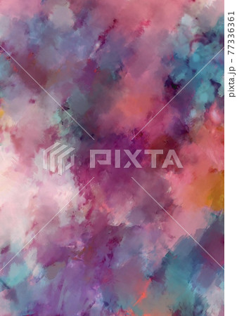 幻想的なピンクの水彩カラフルなテクスチャ背景のイラスト素材