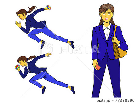 新人女性会社員3セット 77338596