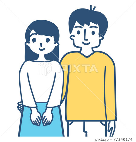 夫婦 カップル 恋人 ベクターイラスト 夫婦 カップル 恋人 ベクターイラスト 77340174