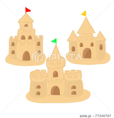 Sand castle set 77340707