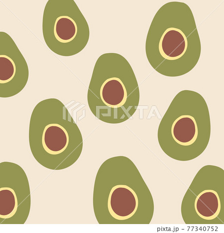 Avocado vector illustration 77340752
