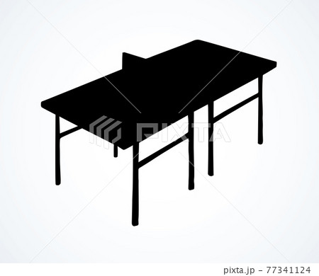 Tennis table. Vector drawing Tennis table. Vector drawing 77341124
