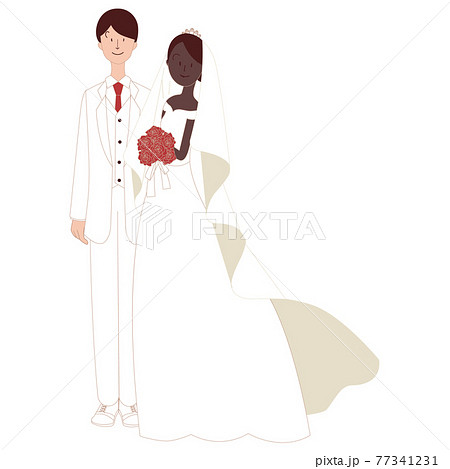 国際結婚　日本人男性と黒人女性 77341231