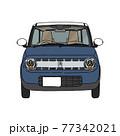 軽自動車の正面イラスト 77342021