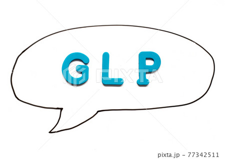 Alphabet letter with word GLP (Abbreviation of Good laboratory practice) in black line hand drawing as bubble speech on white board background Alphabet letter with word GLP (Abbreviation of Good laboratory practice) in black line hand drawing as bubble speech on white board background 77342511