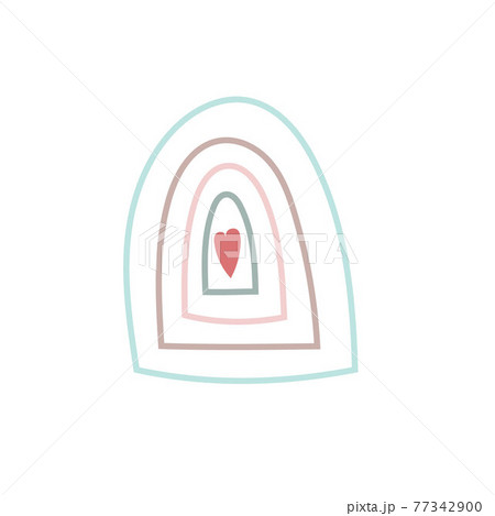 Boho rainbow abstract shapes, simple hand drawn silhouette vector illustration in trendy pastel colors, minimalist concept perfect for making cards, banners, modern posters, textile, papercraft Boho rainbow abstract shapes, simple hand drawn silhouette vector illustration in trendy pastel colors, minimalist concept perfect for making cards, banners, modern posters, textile, papercraft 77342900