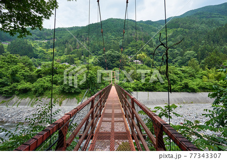 長野県飯田市南信濃木沢 川合橋 長野県飯田市南信濃木沢 川合橋 77343307