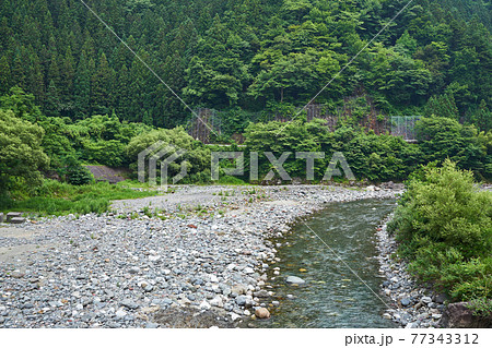 長野県飯田市南信濃木沢　上村川 77343312