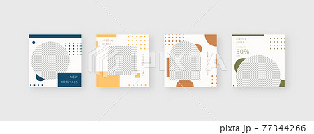 Social media template. Trendy editable social media post template. Mockup isolated. Template design. Vector illustration. Social media template. Trendy editable social media post template. Mockup isolated. Template design. Vector illustration. 77344266