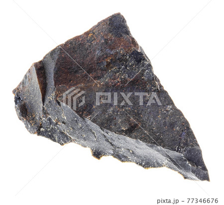 raw tagamite (suevite) stone on white raw tagamite (suevite) stone on white 77346676
