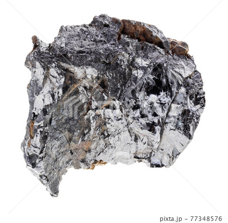 raw ilmenorutile stone on white 77348576