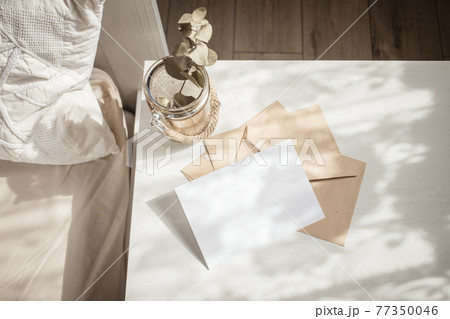 blank greeting card invitation mockup with craft paper envelope feminine still life composition blank greeting card invitation mockup with craft paper envelope feminine still life composition 77350046