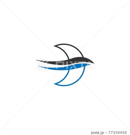 Simple Design of Swift Bird logo icon template vector illustration Simple Design of Swift Bird logo icon template vector illustration 77350450