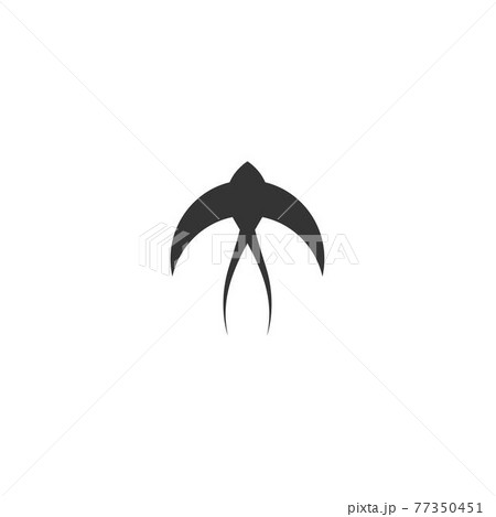 Simple Design of Swift Bird logo icon template vector illustration 77350451