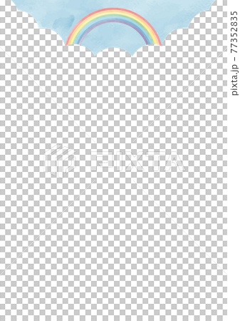 水彩彩虹背景肖像 水彩彩虹背景肖像 77352835