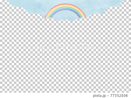 水彩彩虹背景風景 水彩彩虹背景風景 77352836