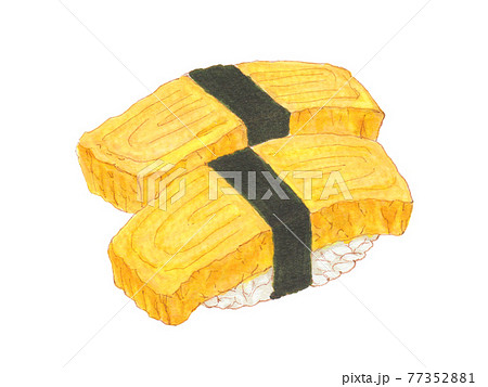 手描き飲食メニュー 寿司玉子 手描き飲食メニュー 寿司玉子 77352881