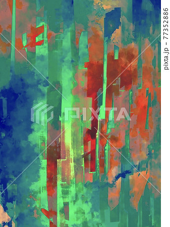 幻想的な緑の流れる縦線のキラキラテクスチャ背景 幻想的な緑の流れる縦線のキラキラテクスチャ背景 77352886