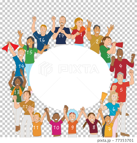 Frame material for people from all over the world aiming for the SDGs goal Frame material for people from all over the world aiming for the SDGs goal 77353701