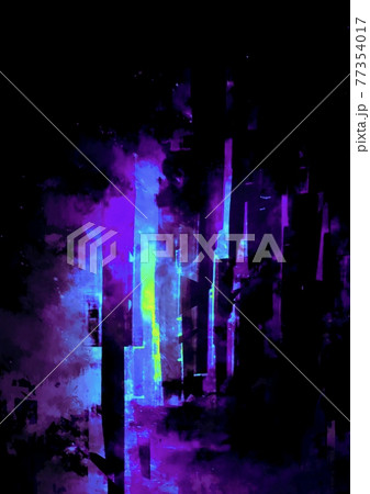 幻想的な光る紫のテクスチャ背景のイラスト素材