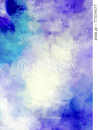 幻想的な青と紫の水彩テクスチャ背景のイラスト素材 幻想的な青と紫の水彩テクスチャ背景のイラスト素材