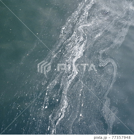 川に浮かぶ泡 川に浮かぶ泡 77357948