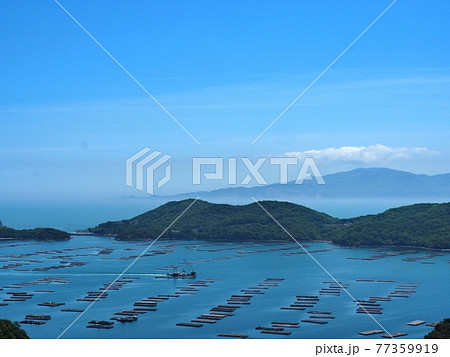 初夏の虫明湾の眺望 77359919