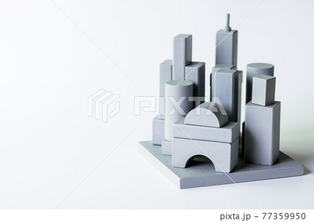 都市・積み木ブロックのビル群 都市・積み木ブロックのビル群 77359950