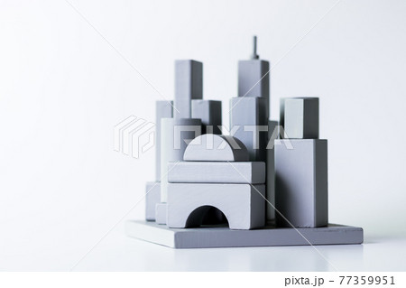 都市・積み木ブロックのビル群 都市・積み木ブロックのビル群 77359951