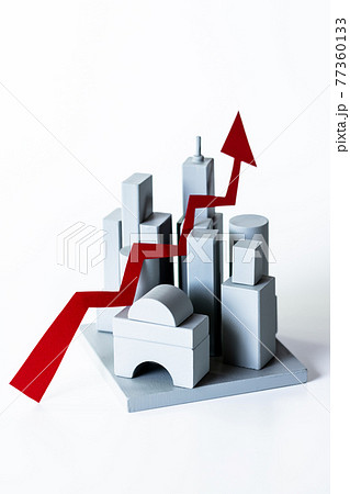 都市・積み木ブロックのビル群 都市・積み木ブロックのビル群 77360133