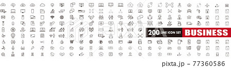 business contacts icons set vector 77360586