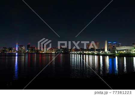 東京都/ 豊洲ぐるり公園周辺付近からの夜景 東京都/ 豊洲ぐるり公園周辺付近からの夜景 77361223