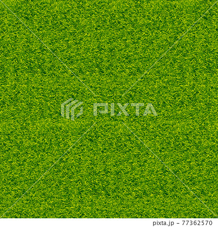 Realistic square background green sports lawn - Vector 77362570