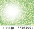 中心が白い黄色や緑色の渦巻き 77363951