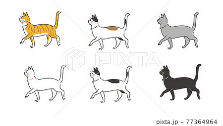 Walking Cat Stock Illustration