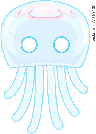 クラゲのイラストのイラスト素材