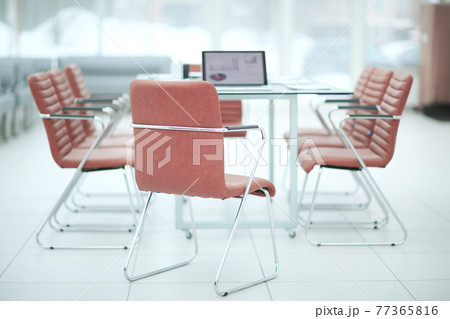 closeup.laptop with financial schedule .the business concept. 77365816