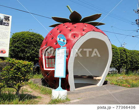 フルーツバス停 平原 いちご 長崎県諫早市小長井町国道207号線 フルーツバス停 平原 いちご 長崎県諫早市小長井町国道207号線 77366436