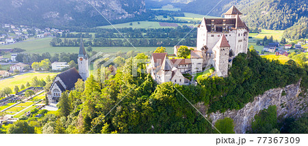 Gutenberg Castle in town of Balzers, Liechtenstein Gutenberg Castle in town of Balzers, Liechtenstein 77367309