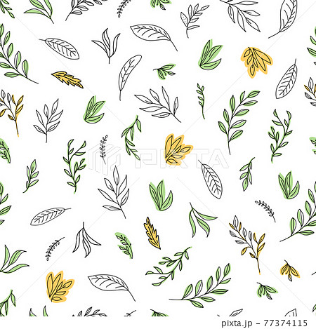 Simple Hand Painted Line Art Vector のイラスト素材