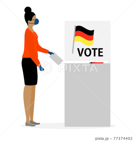 Vote Vector People Election Campaign Germany 77374402