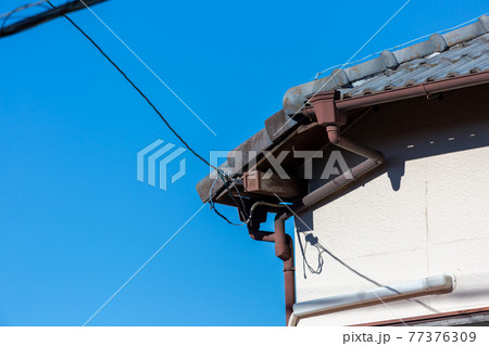 日本家屋 瓦屋根 日本家屋 瓦屋根 77376309