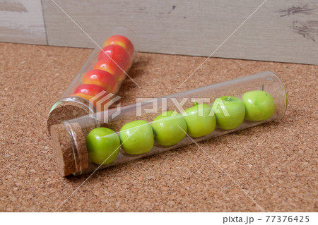 野菜, 果物, ミニュチュア, おもちゃ, トマト, りんご, 青りんご, 青リンゴ, 食べ物,雑貨 77376425