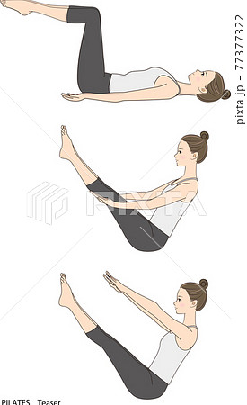 Pilates sequence, teaser - Stock Illustration [77377322] - PIXTA